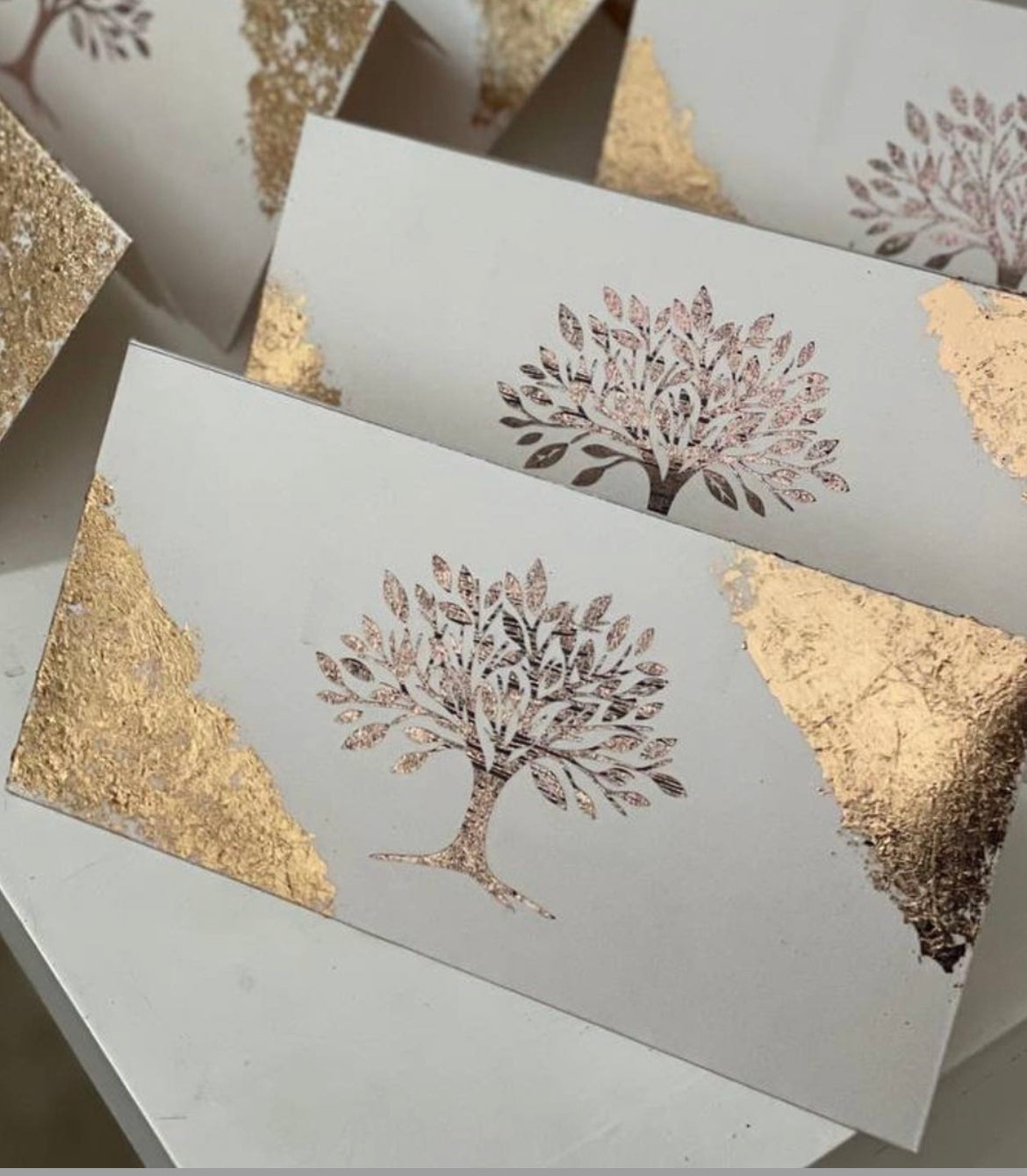Handfoiled tree of life
