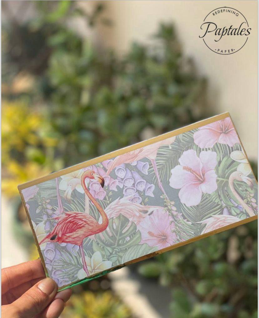 Flamingo Watermark Foiled