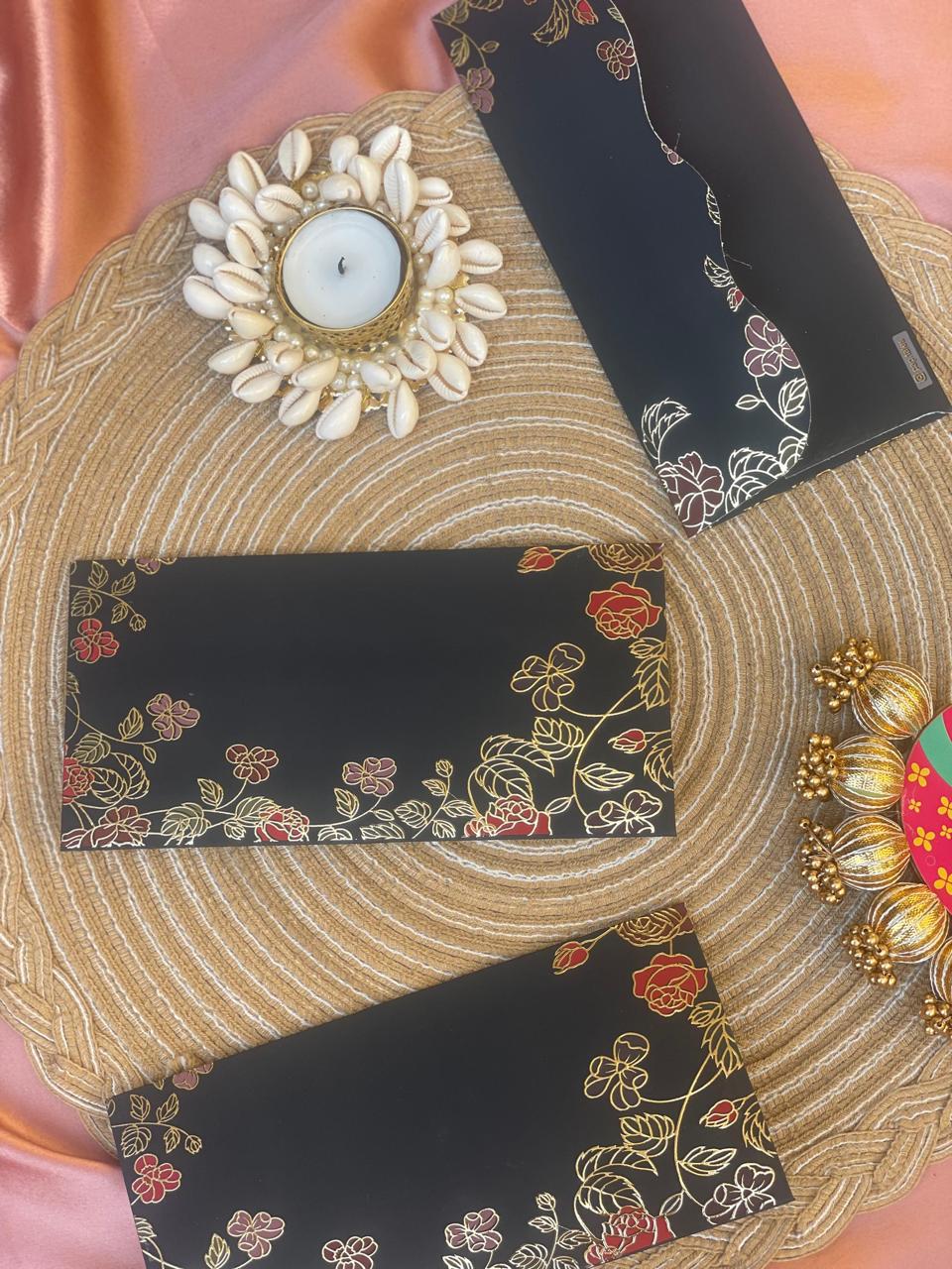 Floral Foil Dark Green