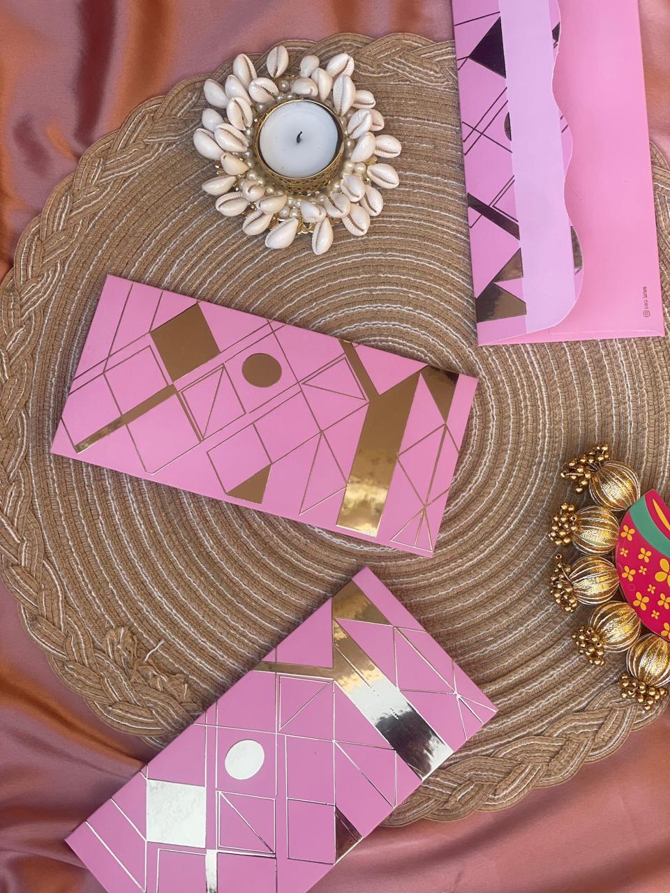 Geometrical Foil Pink