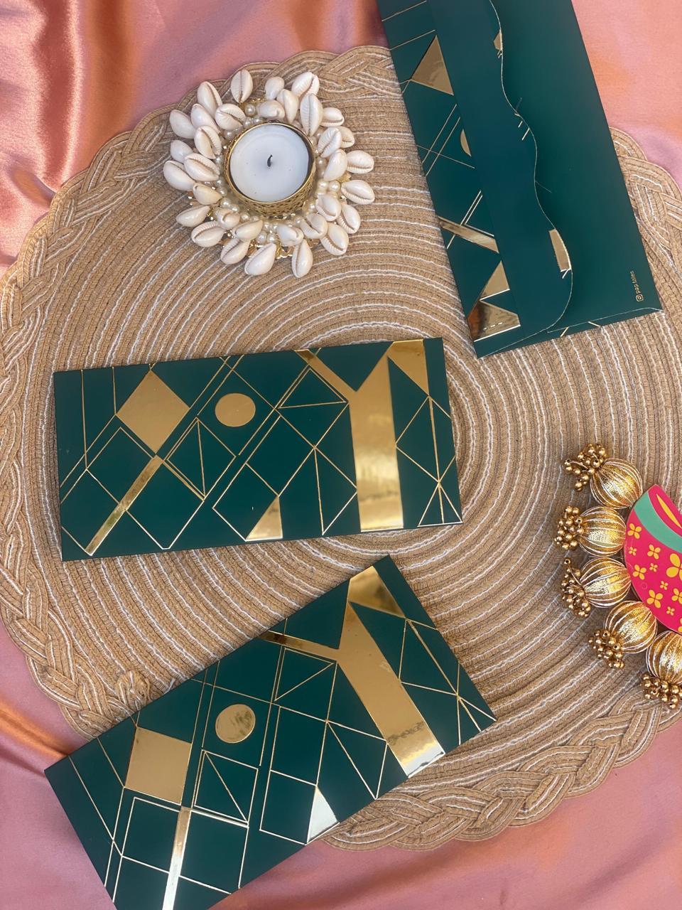 Geometrical Foil Dark Green