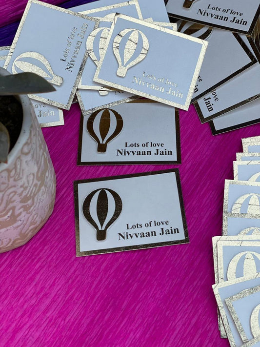 Gold Foiled Hot Air Balloon